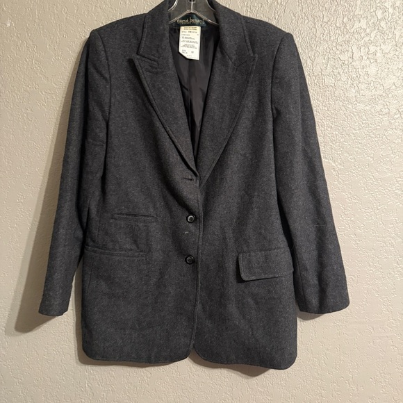 Pendleton Jackets & Blazers - Harvey’ Bernard Women's Dark Gray Blazer Size 10